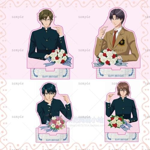 Anime New Prince of Tennis Ryoma Echizen Atobe Keigo Fuji Syusuke Acrylic Figure Stand Display Model Plate Table Decorations Toy
