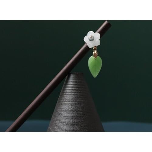 Ancient Chinese Style Hair Stick Flower Vintage Step Shake Tassel Hanfu Hair Stick for Women Girls Hair Accessories Headwear