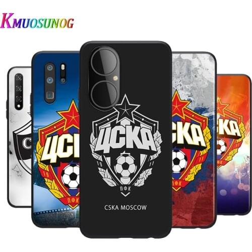 Silicone Cover HOT Russia PFC CSKA For Huawei P50 P40 P30 P20 Pro P10 P9 P8 Lite E Plus 2019 Phone Case