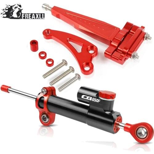For Honda CB650F 2014 2015 2016 2017 2018 CNC Motorcycle Stabilizer Frame Steering Damper Mounting Bracket Support Kit