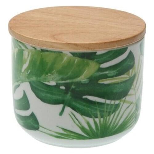 Tin New Leaves Wood Porcelain Foldable