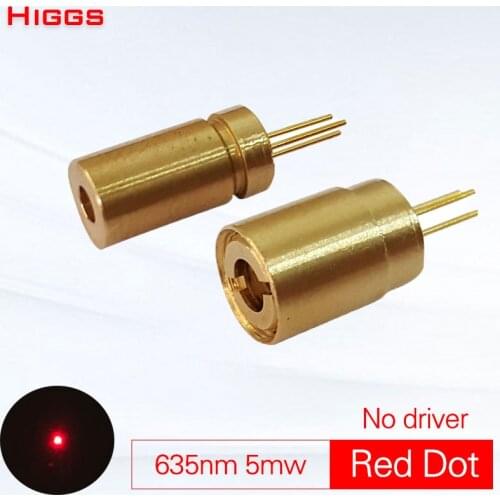 High quality 635nm 5mw red dot laser module No dirver DIY laser head laser point sight locator Range finder reflector