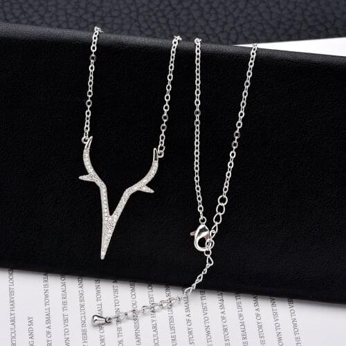 High quality fashion deer head zircon Mi Ni small pendant Beautiful jewelry gifts for women/girls D-016