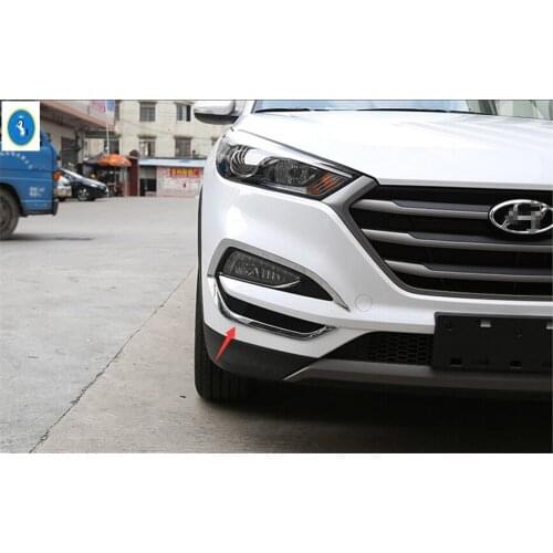 Yimaautotrims Auto Accessory Exterior Front Fog Lights Lamp Cover Trim 2 Pcs / Set For Hyundai Tucson 2016 2017 2018