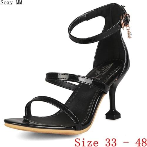 Women High Heel Sandals Shoes Woman High Heels Gladiator Sandals Pumps Small Plus Size 33 - 40 41 42 43 44 45 46 47 48