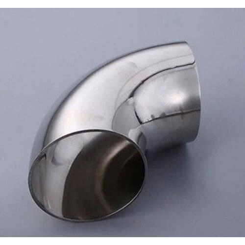 1PCS Car Accessories Automobile Exhaust Pipe Muffler Stainless Steel Elbow 90 Degree Exhaust Weld Bend Elbow Pipe Fitting Kit