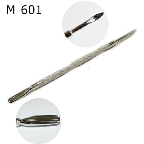 1Pcs Stainless Steel Cuticle Pusher Nail Art Tools 2 Way Dead Skin Push Remover Pusher Pedicure Nail Art Manicure Pedicure Tool