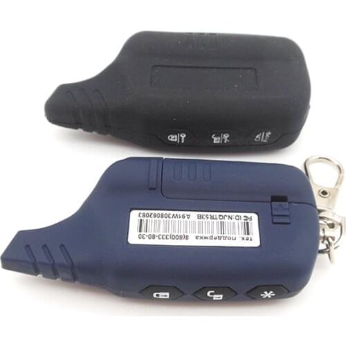 2-way LCD Remote Control Key Fob A91 Silicone Key Case For Russian Car Anti-theft Two Way Car Alarm System Starline A91