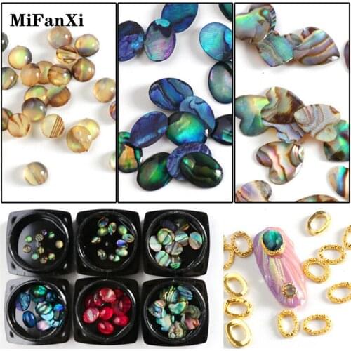Multicolor Crack Stone Acrylic Flat Back DIY Design 3D Tips Tools Manicure Heart Round Mixed Shapes UV Gel Polish Nail Art