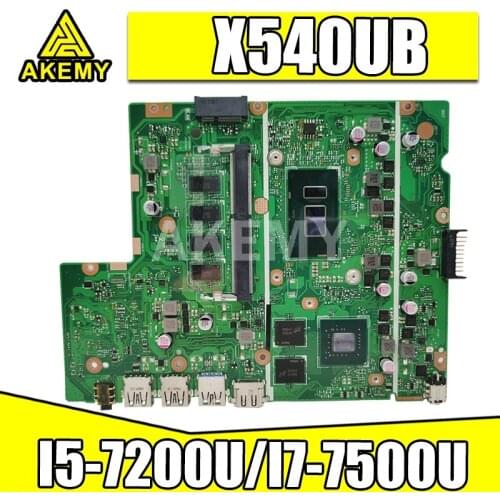 Akemy X540UB Laptop motherboard For Asus X540UB X540UV X540UBR original mainboard 8G/I5-7200U I7-7500U