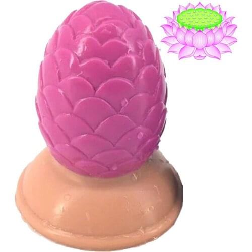 Big silicone anal dildo plug silicon huge anal toys like lotus with suction Cup adult novelty sex toys for men Prostate Massage