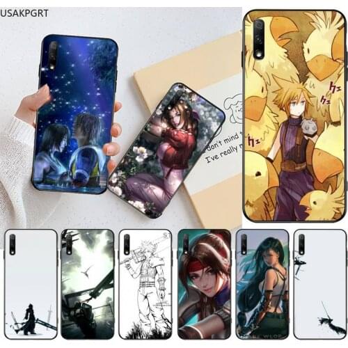 USAKPGRT Final Fantasy VII FF7 Anime Phone Case for Huawei Honor 30 20 10 9 8 8x 8c v30 Lite view pro