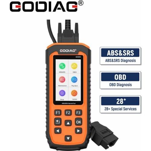 GODIAG GD203 2 System ABS SRS Troble Code Diagnostic Scan Tool with 28+ Special Functions OBD Code Reader