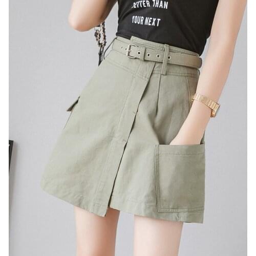 Egirl Clothes Aesthetic 2021 Summer Irregular Mini Skirts High Waist A Line Skirt Korean Fashion Lady Girls Casual Streetwear