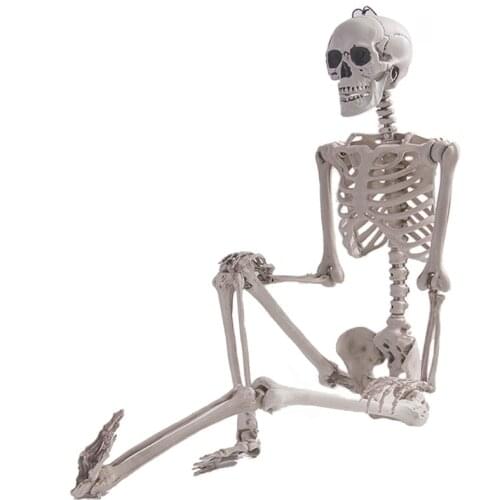 90cm Durable Simulation Humans Skeleton Ornament Halloween Party Bar Haunted House Props Home Decoration Interesting Ornaments