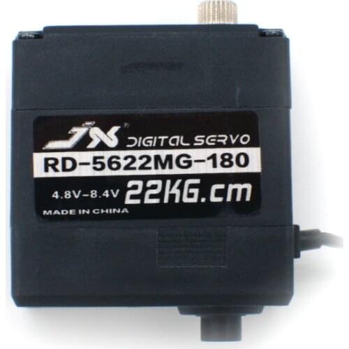 JX RD-5622MG-180 RD-5622MG-300 180/300 degree precision metal gear, big torque robot servo, double axis steering gear