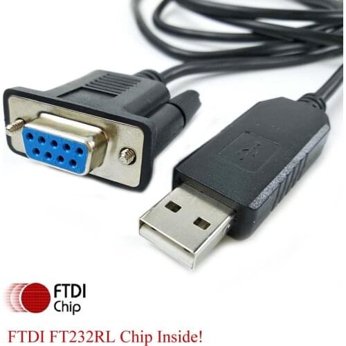 Support win10 win8 ftdi usb rs232 db9 serial dce crossover rollover null modem cable