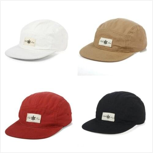 Unisex Flat Brim Hat Maple Leaf Patch Baseball Cap Women Hip Hop Casual Flat Brimmed Snapback Hat Outdoor Sports Men Cap Bone