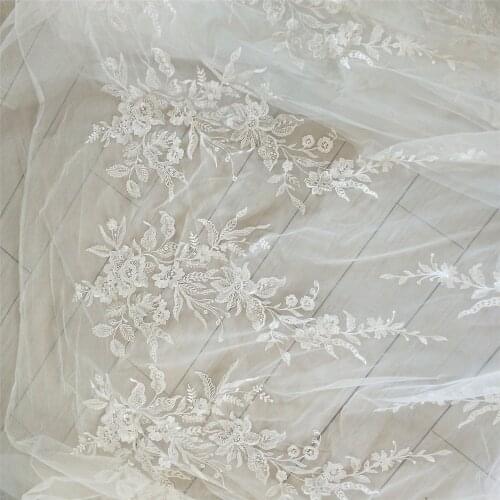 Lace Applique Medallions Piece Lace Embroidery Applique Lace DIY Wedding Dress lace flowers