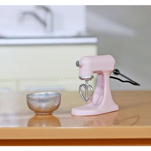 Cute Mini 1/12 Scale Dollhouse Miniature Blender Pretend Play Kitchen Appliances OB11 BJD Doll House Accessories Toy
