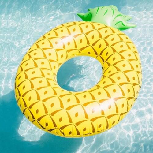 Inflatable Pineapple Pool Float Raft Large Outdoor Swimming Pool Float Toy Swimming Laps Float Lounge Toy For Kids Adults