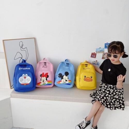 2021 New Cute Cartoon Child Bag Students Schoolbag Boys And Girls Kindergarten Mickey Backpack Kids Bag Girl Backpack