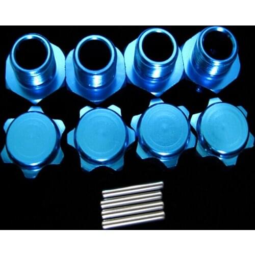 Wholesale 10Sets/lot HSP RC Car Hobby 1/8 Tyres Adapter 17mm Alum Wheel Nut With Pins Set Screws Nitro Hyper Buggy