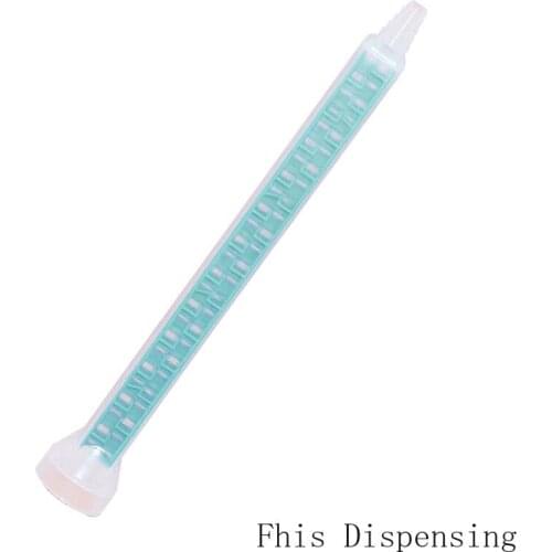 Resin Static Mixer MC08-24 Mixing Nozzles for Duo Pack Epoxies of Green Rectangular Core POM Material