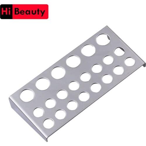 Stainless Steel Rectangle Cover Tattoo Ink Pigment Cups Caps Stand Holder Storage Container Standing Rack Tattoo Accessories
