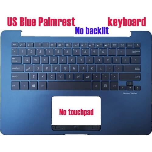 US Blue Palmrest keyboard for Asus UX430U UX430UA UX430UQ UX430UN UX430UAR UX430UNR 90NB0EC5-R31US0