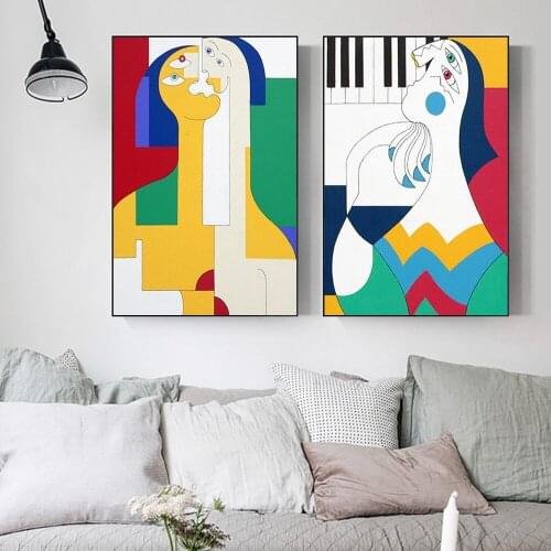 Modern Style Minimalism Abstract Canvas Painting Wall Art Nordic Posters and Prints Wall Pictures for Living Room Decoration