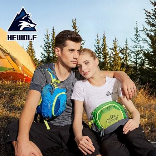 Hewolf Camping Sports Bags Multifunctional Leisure Waist Bags Outdoor Waterproof Large Capacity Mountaineering Running Waist Bag