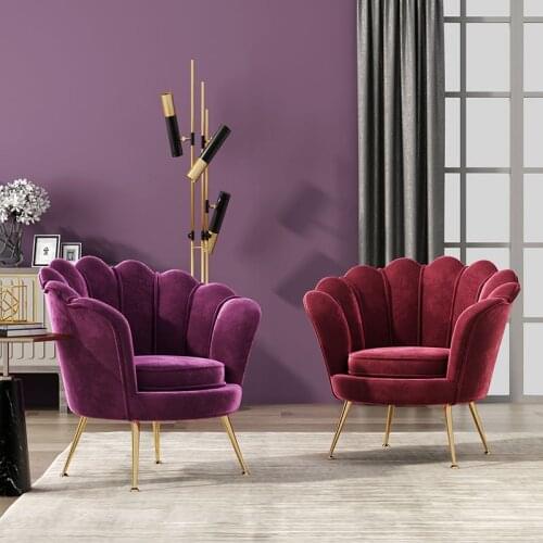 Chinafurniture Nordic Single Lounge Chair Tiger Chair American Home Lazy Sofa Simple Light Luxury Backrest Sofa Chair