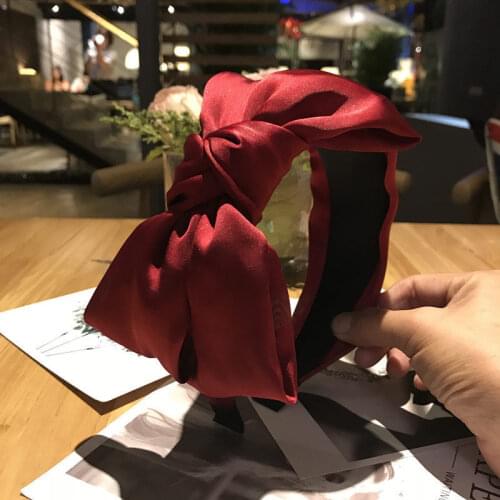 Vintage Hair Sticks For Women Cloth Headband HairBand Bow Knot Party Banquet Retro Wide Headwrap Hair Accessories