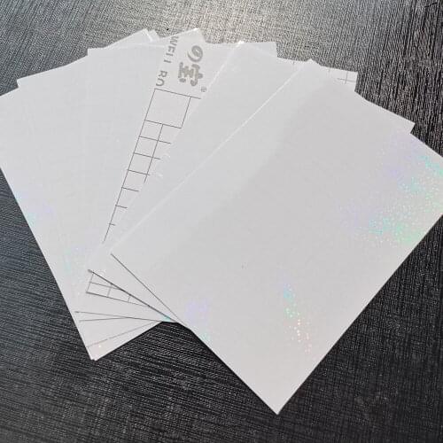 100Sheets 105x148MM Holographic Sand Foil Adhesive Tape Back Hot Stamping On Paper DIY Package Color Card
