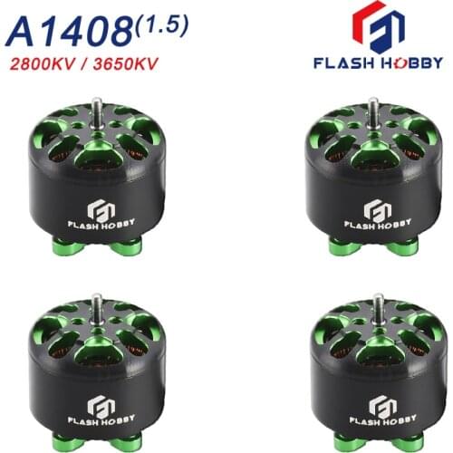 4pcs/Lot Flash Hobby Arthur1408(1.5) Motor 2800KV 3650kv 2-4S Brushless Motor For FPV Racing Drone