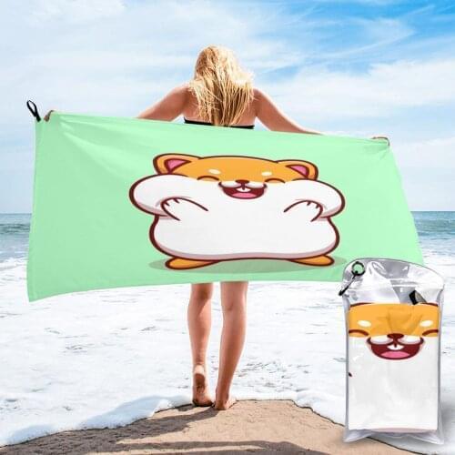 Bathing Towel Cute Hamster Holding Cheek Bath Wearable Towel Dress Fast Drying Beach Spa Magical Nightwear Sleeping