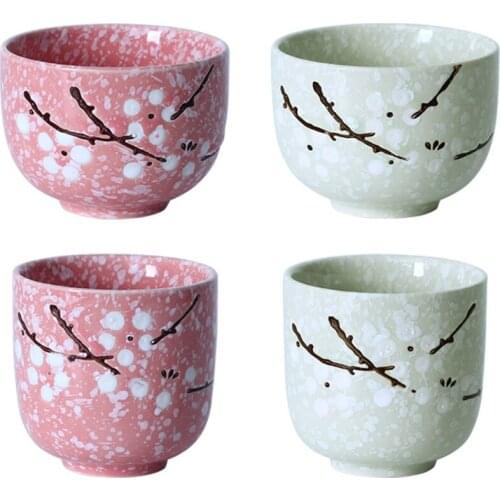 Flower Tea Cup Japanese Ceramic Teacup For Puer Teacups Porcelain Chinese Kung Fu Cup