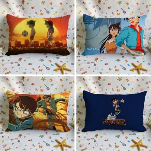 Detective Conan Boy Anime Customized Pillow Case Home Bedroom Pillows Cover Cartoon Decorative Pillowcase Unisex New