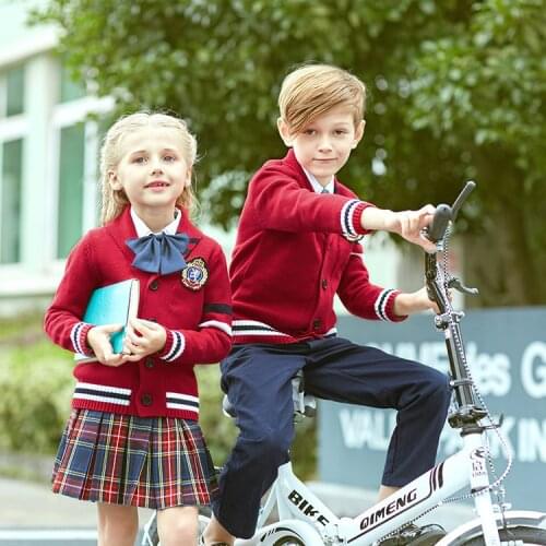 Kids English Style School Uniform Collar Turtleneck Primary School Kindergarten Uniforms Suit Noble 4pcs School Wear D-0559