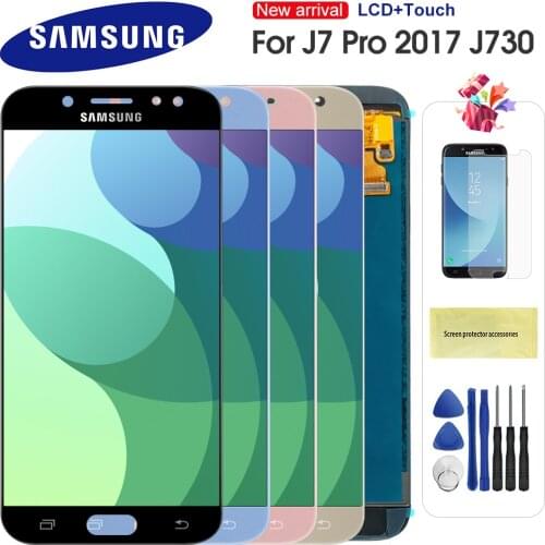 For Samsung Galaxy J7 Pro 2017 J730 J730F LCD Display and Touch Screen Digitizer Assembly For J7 LCD Can Adjust Brightness
