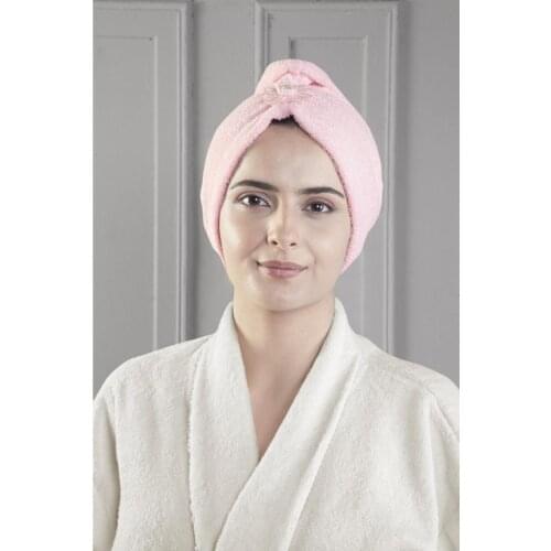 Fiesta Women Towels Bathroom 100 Cotton 3D Flower Rapid Drying Hair Bonnet Bath Towels For Adults Made in Turkey