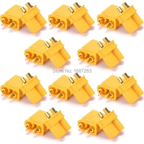 Hot sell XT30 2mm yellow Connector / Plug Set for RC Mini Quadcopter Multicopter Airplane
