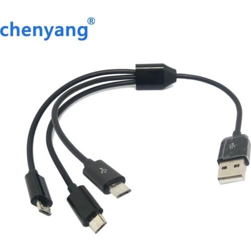 Free Shipping 3 in1 Micro USB Charger Cable Multi-handset while charging for Samsung HTC LG Sony Android Phone and Tablet