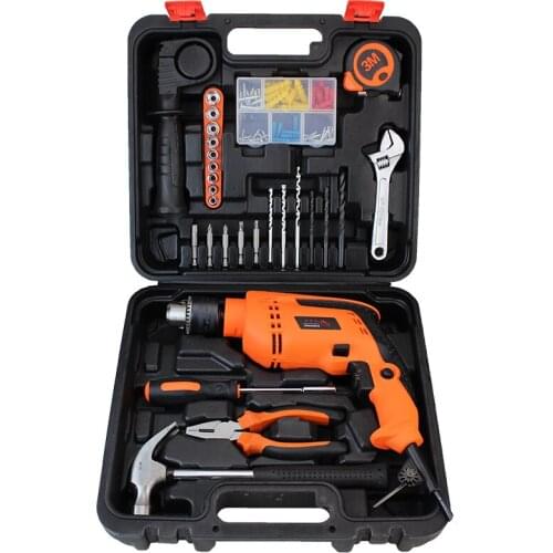 28 pcs Power Tool Set Power Tool and Hand Tools Combination Electric Drill Hardware box Twist Drill Wood Working PTS017