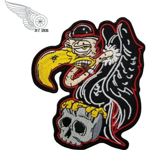 Eagles of american patches Danger animal military applique biker Rider punk patches for clothing Vest Embroidered Iron On badges
