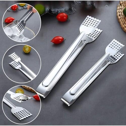 Stainless Steel Kitchen Tong Heat Resistant Hollow-Out Barbecue Tongs Food Tongs Kitchen Tools BBQ Tools Accessories
