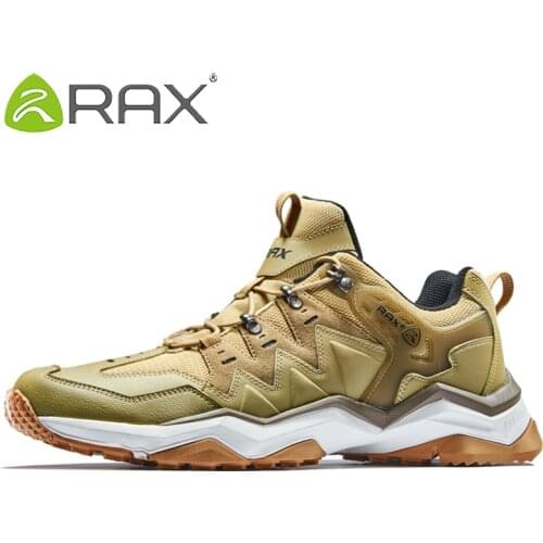 RAX Men Waterproof Hiking Shoes Outdoor Multi-terrian Cushioning Climbing Shoes Men Lightweight Backpacking Trekking Shoes Men
