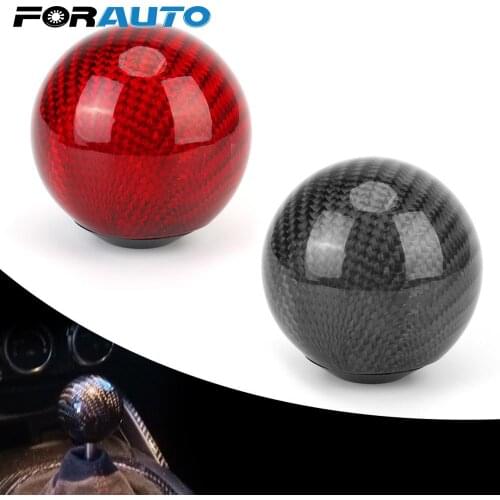 Shifter Lever Carbon Fiber Head Lever Adapter Aluminum Shift Handle For Honda Car Gear Shift Knob M8X1.25 M10X1.25 M10X1.5