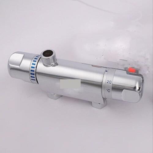 Zinc Alloy Thermostatic Shower Faucet Mixer Value Double Handle Bathroom Bathtub Shower Faucet Cold/Hot Wall Mount